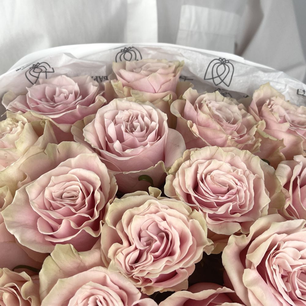 Букет Монобукет из розовых роз №4