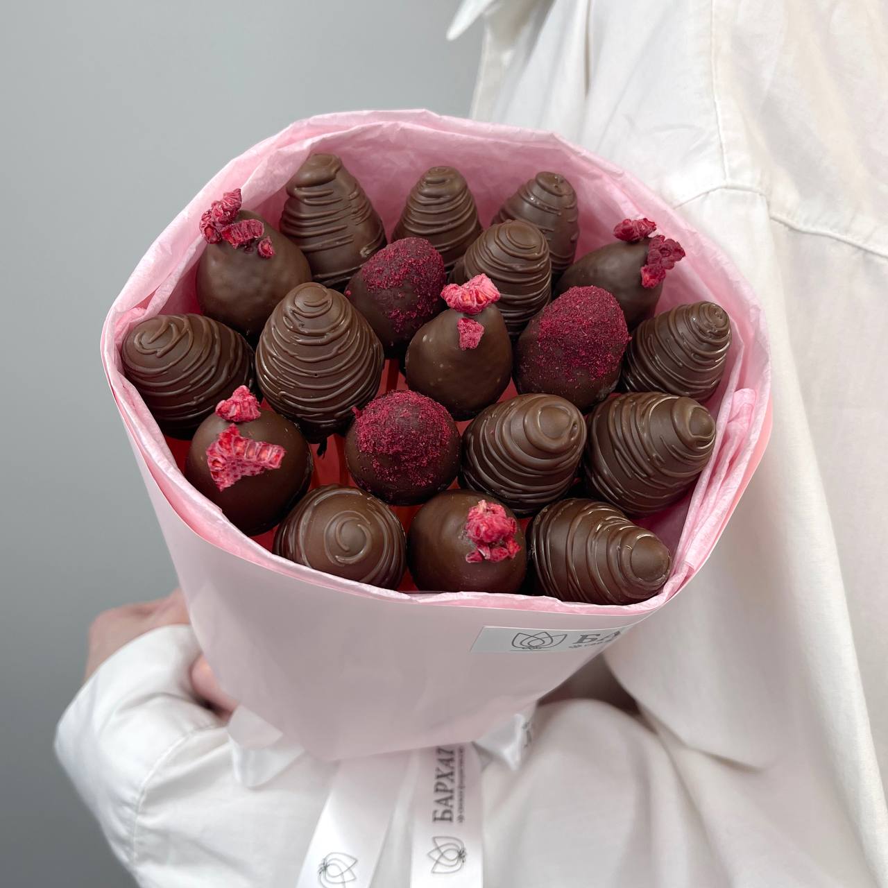 Букет Клубничная симфония