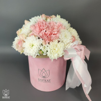 Букет Лигура в розовом боксе