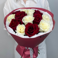 Букет Монобукет из микса роз №2