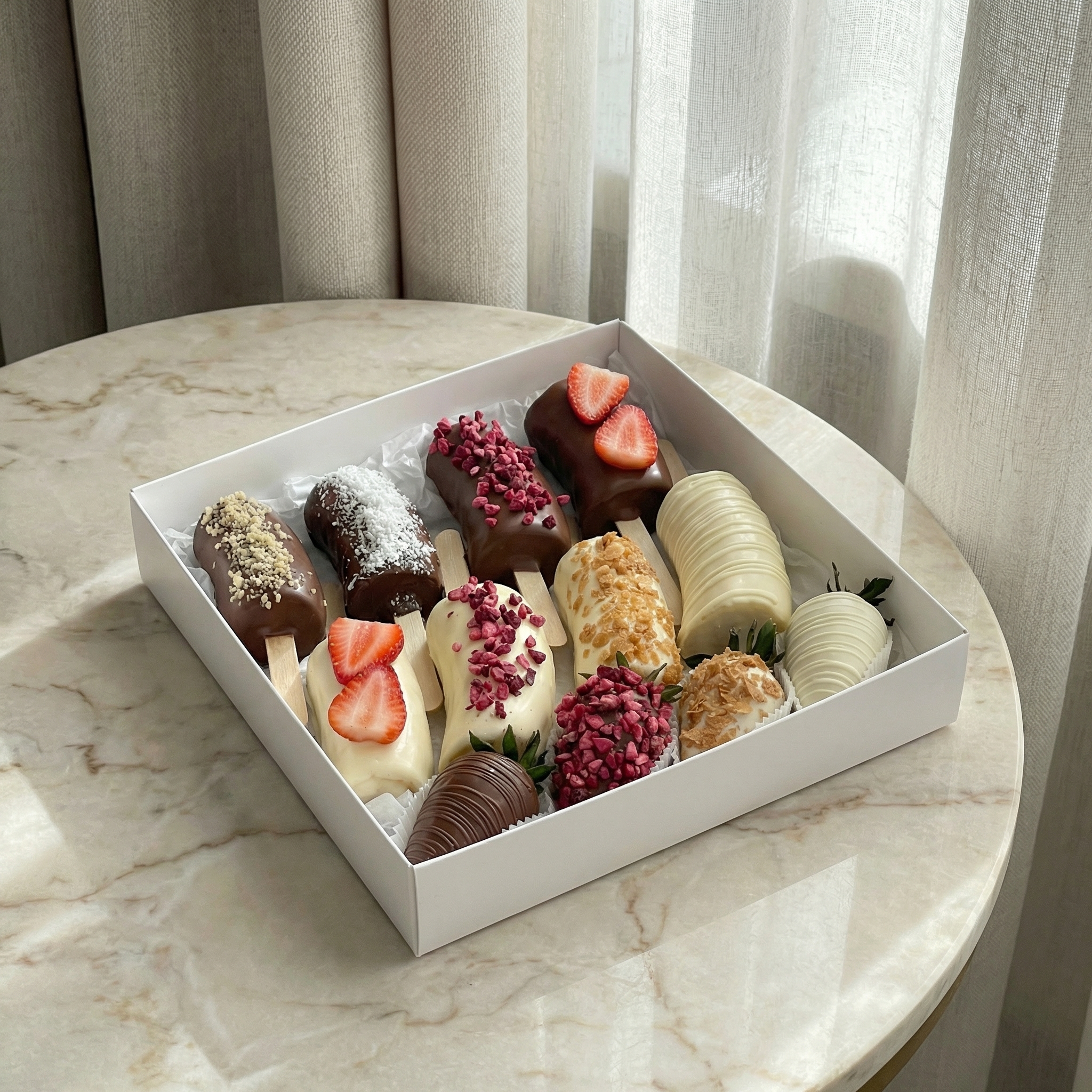 Букет Бананы в шоколаде Фруктово-ягодный микс