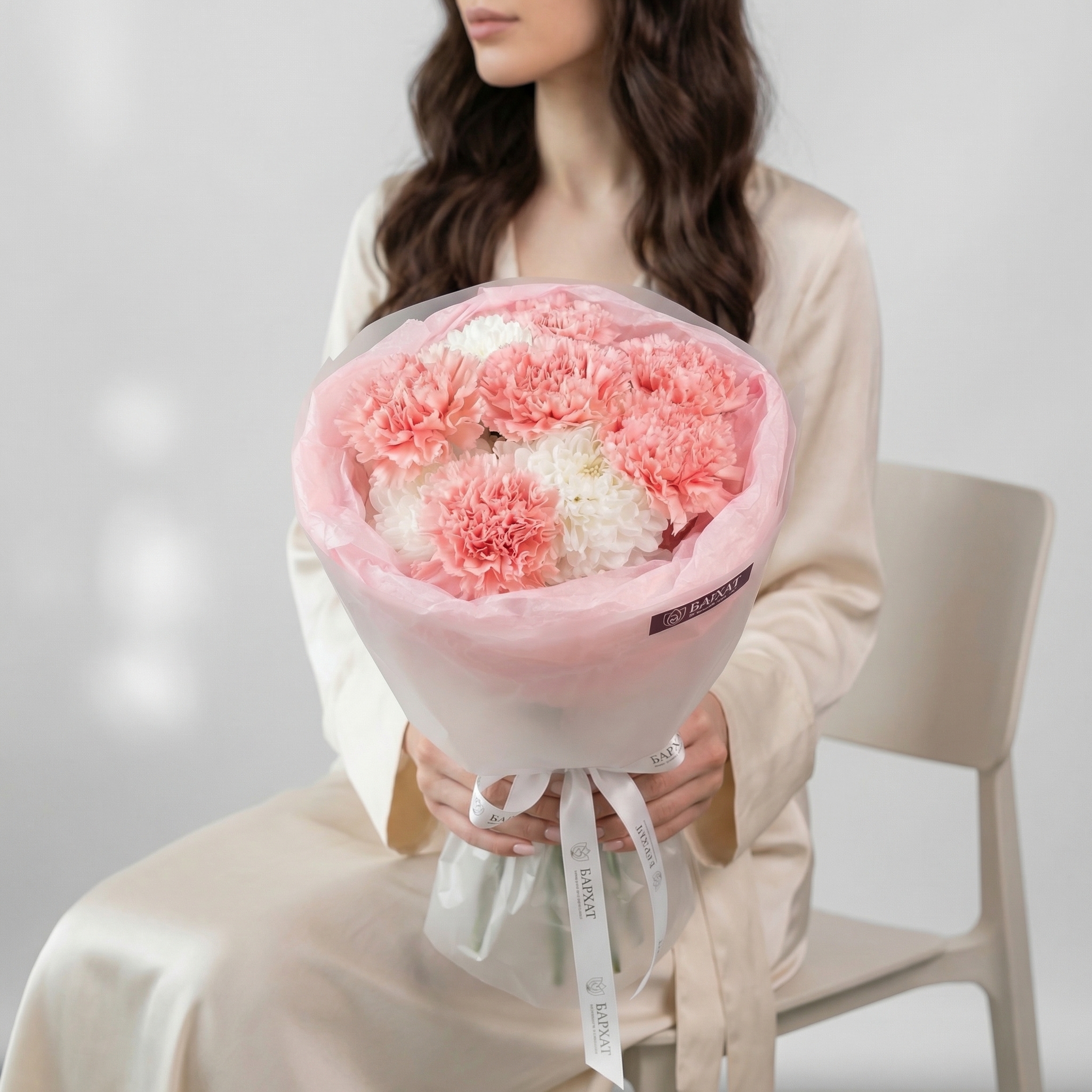 Букет Розовый шелк