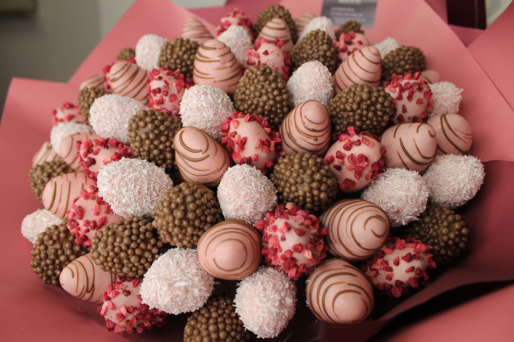 Букет Малиновый закат L