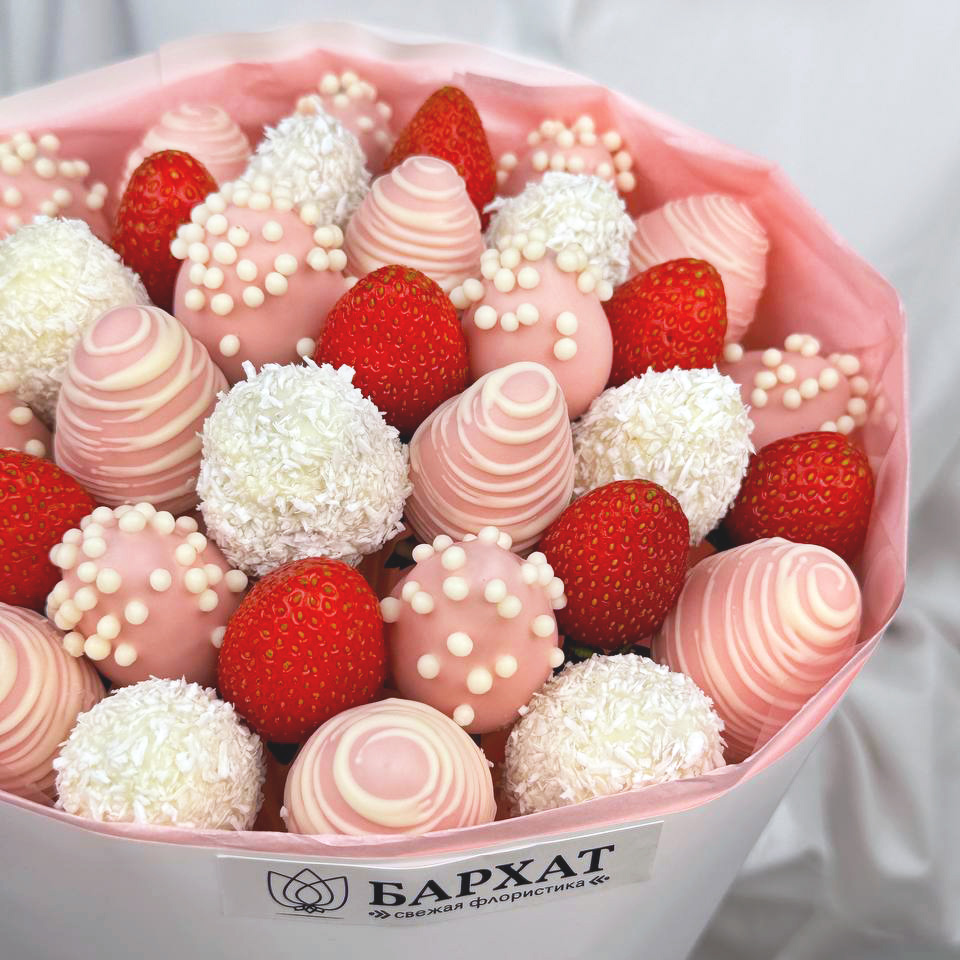 Букет Клубничные фантазии