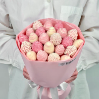 Букет Клубничная невеста